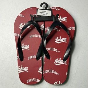 Indiana Hoosiers Patterned Flip Flops
